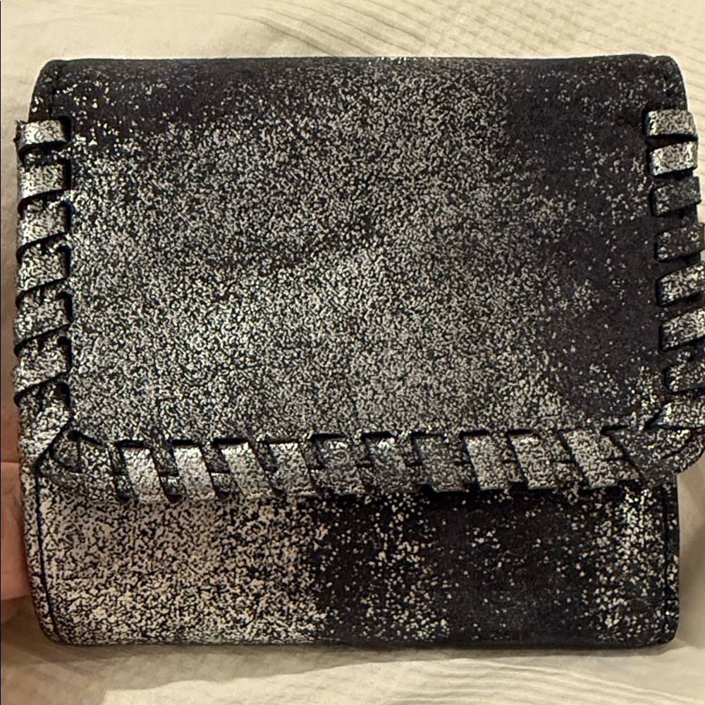 HOBO FORAY SMALL WALLET in Blue Pewter NWT